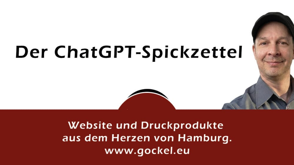 ChatGPT Prompts Spickzettel PDF für bessere Ergebnisse