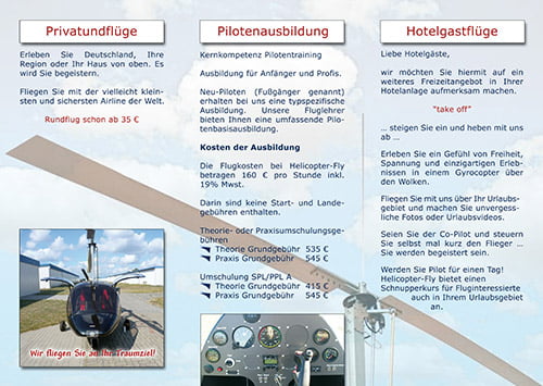 Gockel media - Printprodukte - Flyer - Folder