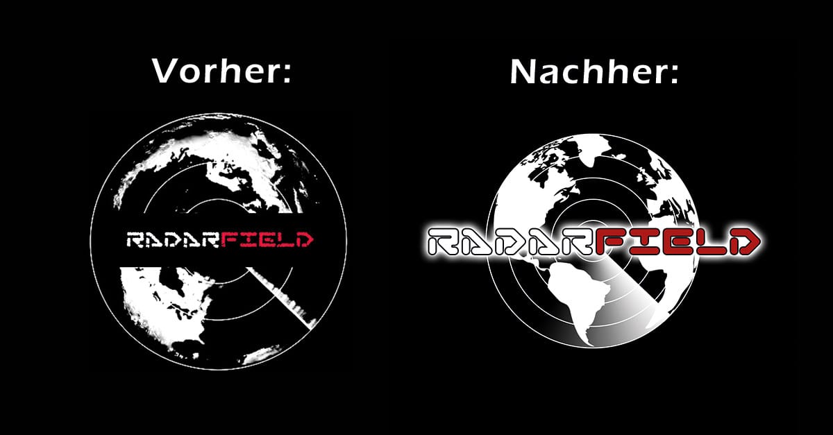 Neuer Look für RADARFIELD: Logo-Update mit Eigenkreation! 🚀 Website und 📖 Druckprodukte aus dem Herzen von Hamburg - Kreative Lösungen für Deinen Erfolg - gockel (.) eu